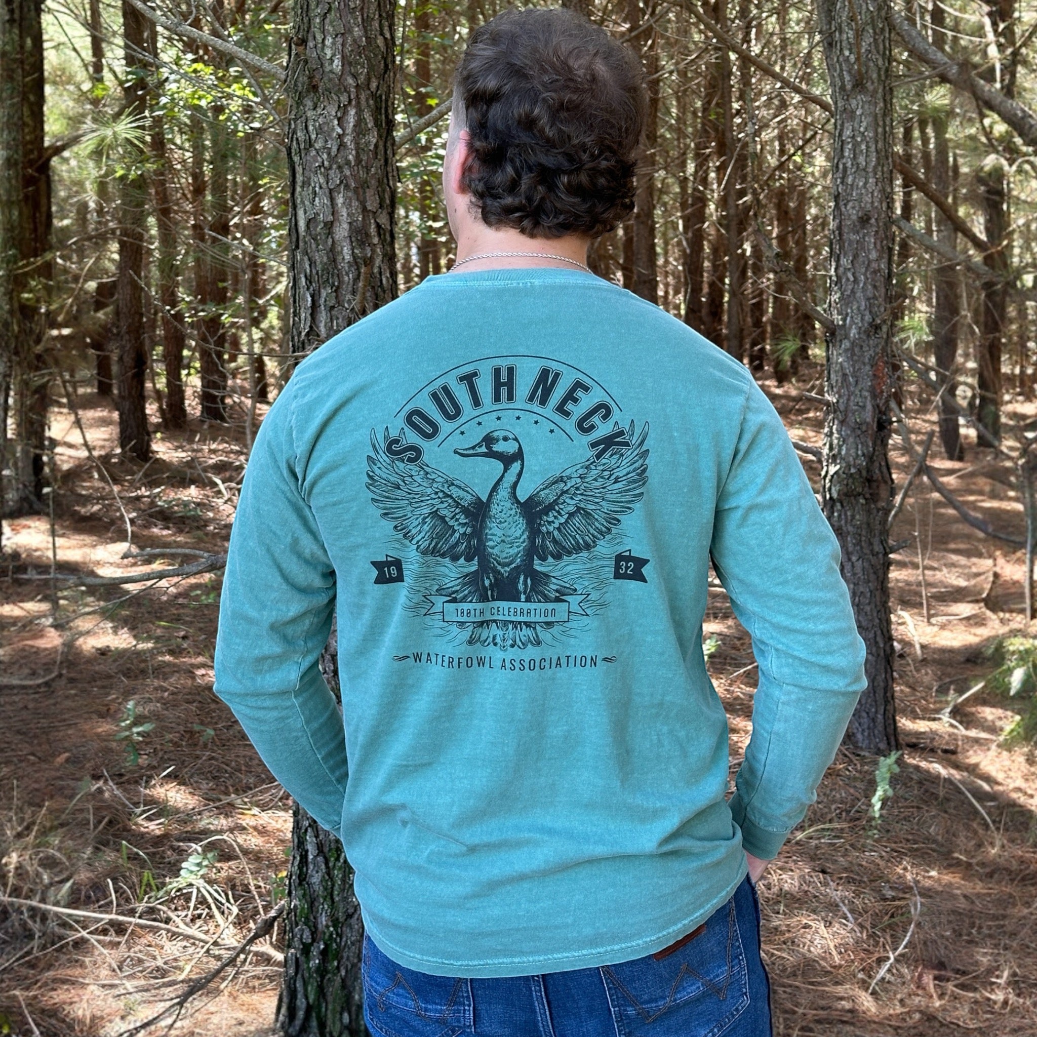 "Waterfowl Association" (#4007) | Comfort Colors Relaxed Fit T-shirt Long Sleeve